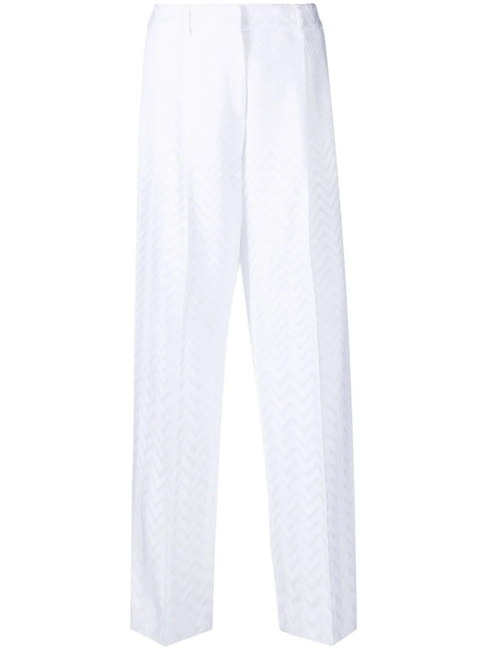 

Missoni pressed-crease tailored trousers - White