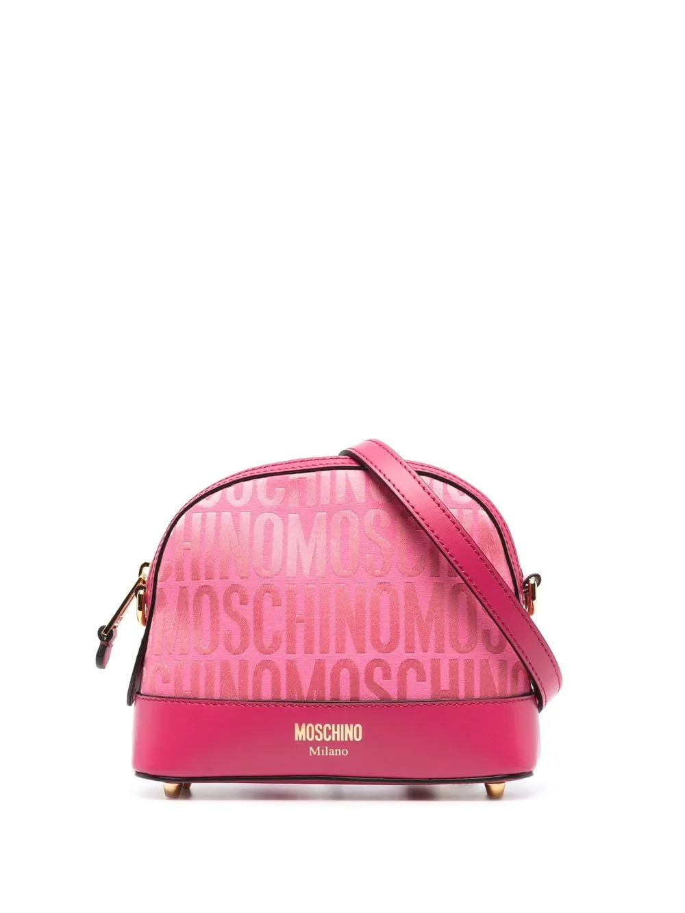 

Moschino bolsa crossbody con logo estampado - Rosado