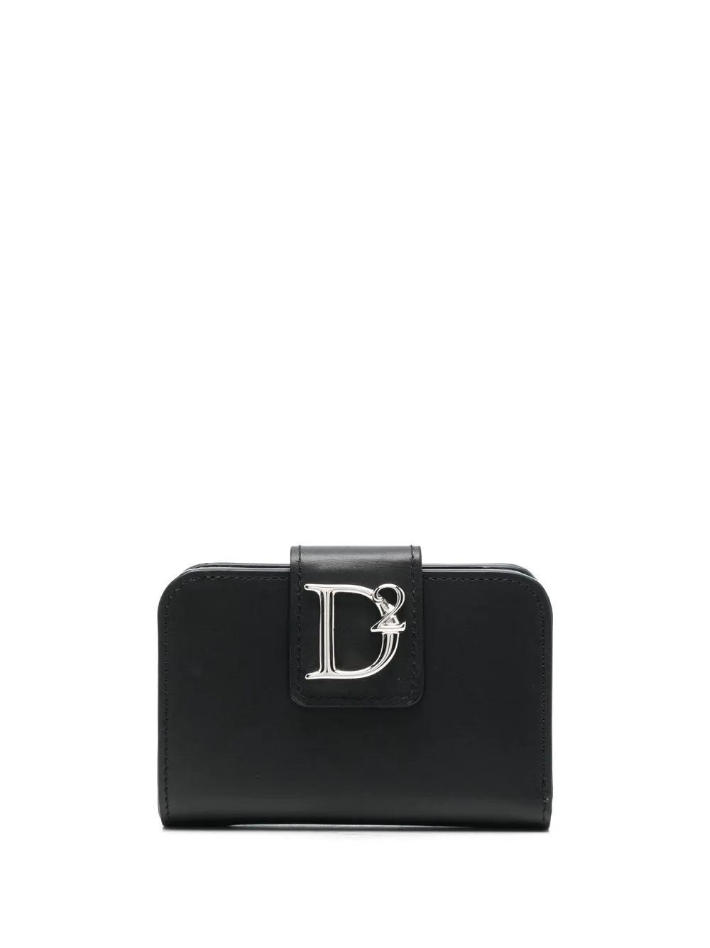 

Dsquared2 logo-plaque foldover wallet - Black