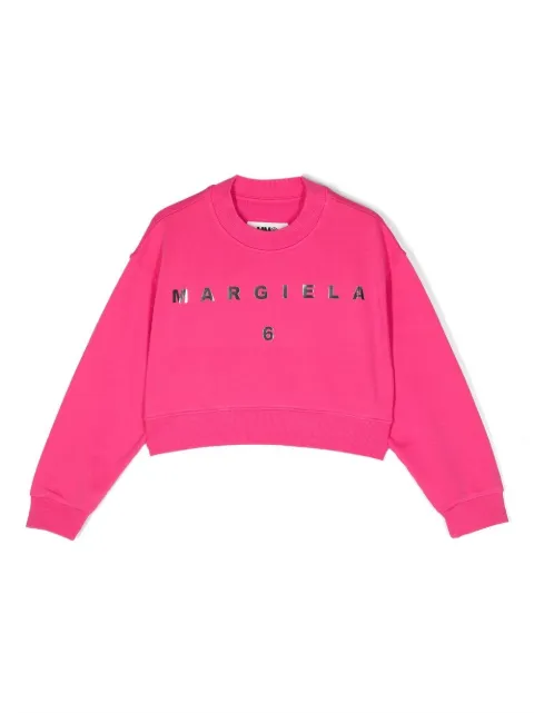 MM6 Maison Margiela Kids logo cotton sweatshirt