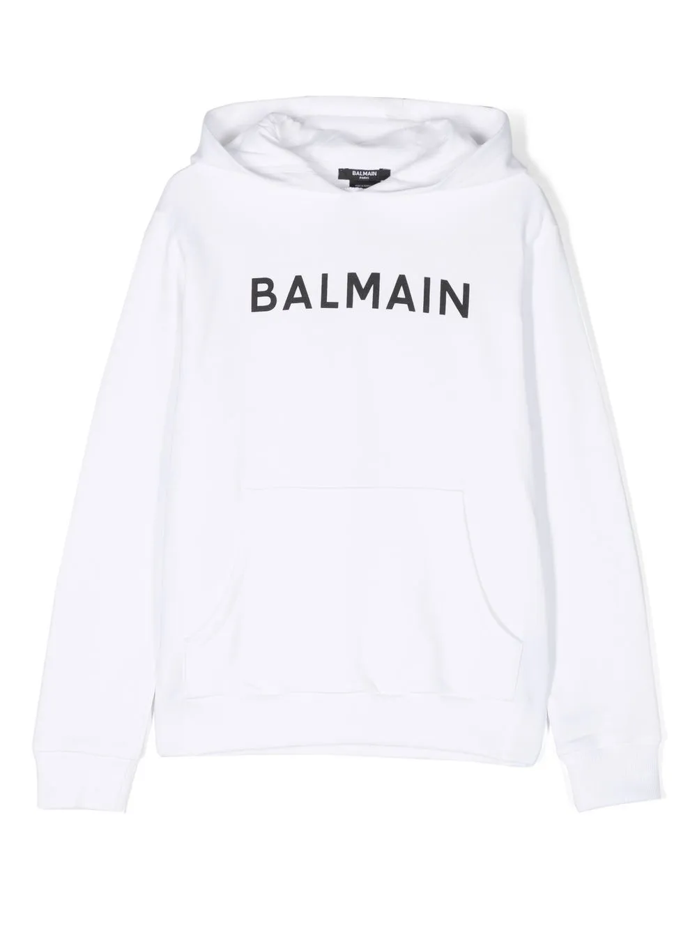 

Balmain Kids hoodie con logo estampado - Blanco