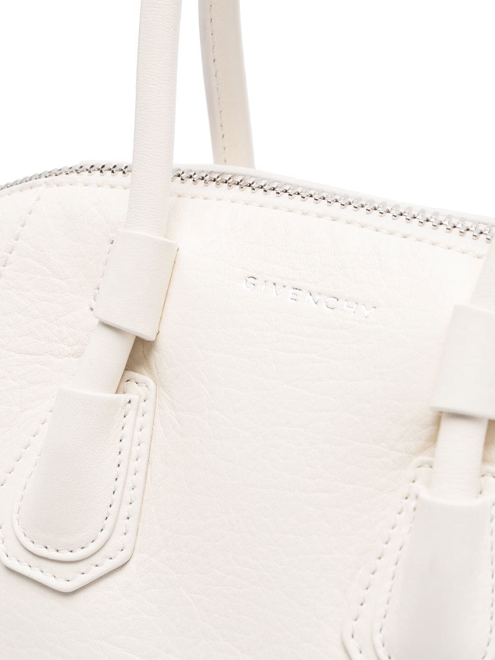 Shop Givenchy Mini Antigona Sport Bag In White