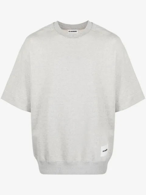 Jil Sander short-sleeve cotton sweatshirt