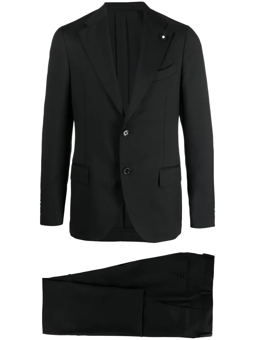 LARDINI SINGLE-BREASTED WOOL SUIT