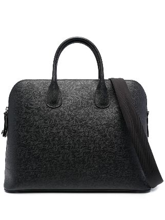 Valextra Leather Tote Bag | Black | FARFETCH