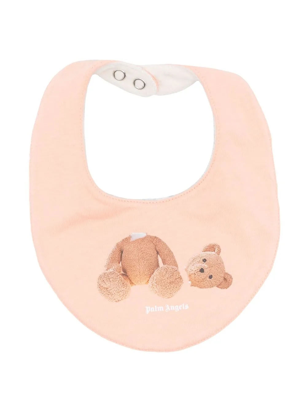 

Palm Angels Kids bear-print cotton bib - Orange