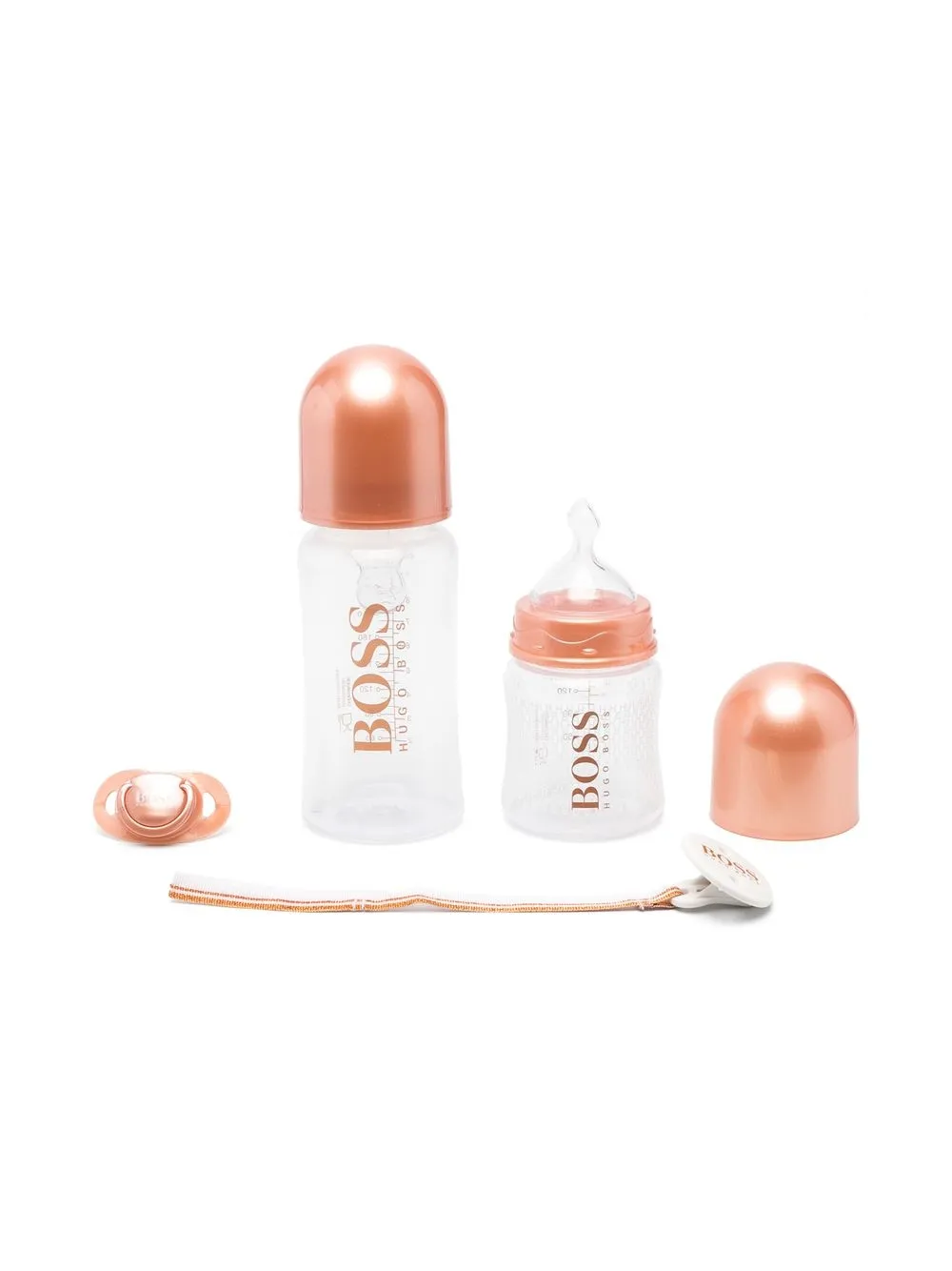 

BOSS Kidswear logo-print detail bottle set - Pink