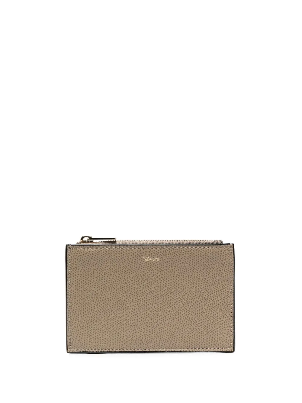 

Valextra logo-detail leather wallet - Neutrals