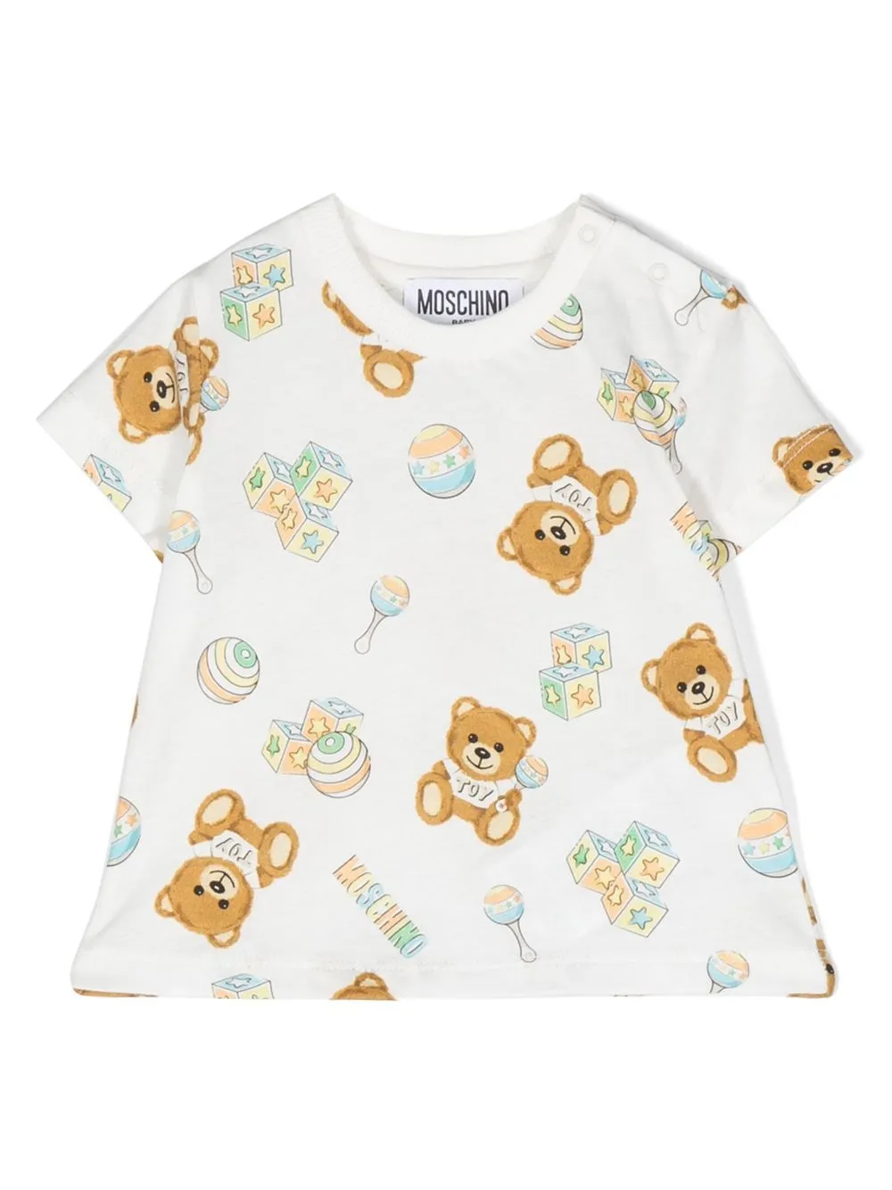 

Moschino Kids playera con motivo Teddy Bear - Blanco