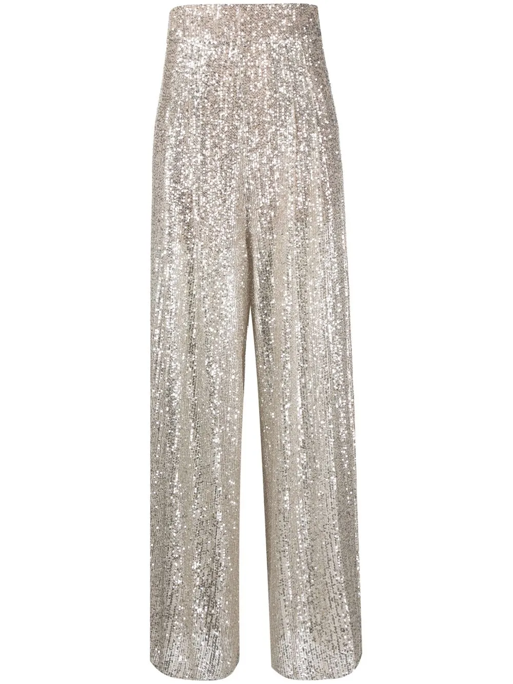 

Rochas high waist sequinned trousers - Silver