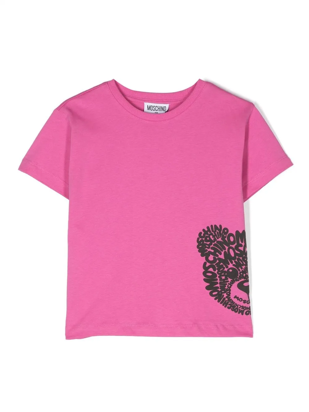 

Moschino Kids Teddy Bear motif cotton T-shirt - Pink