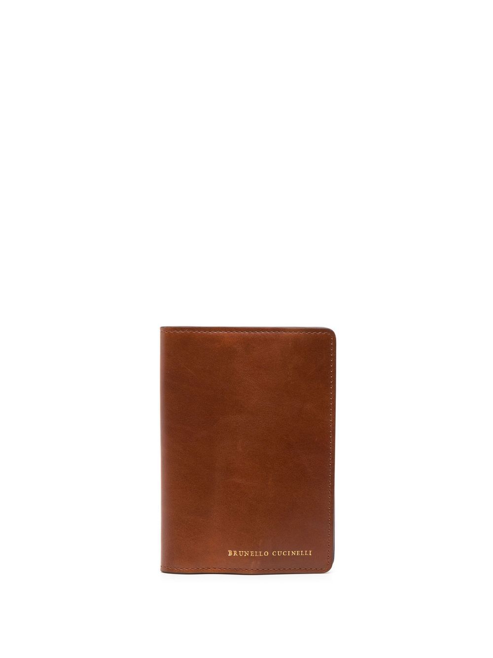 

Brunello Cucinelli bi-fold leather cardholder - Brown