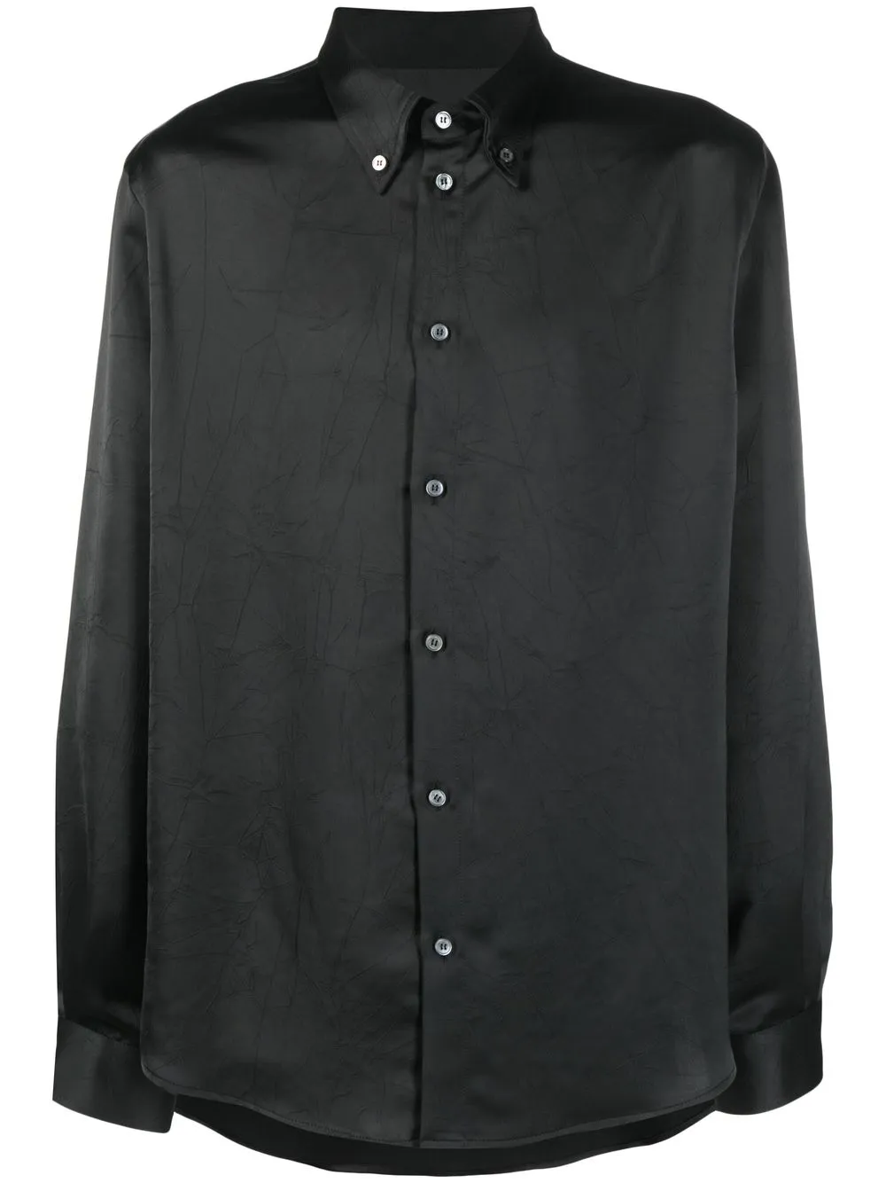 

MM6 Maison Margiela button-front satin shirt - Black