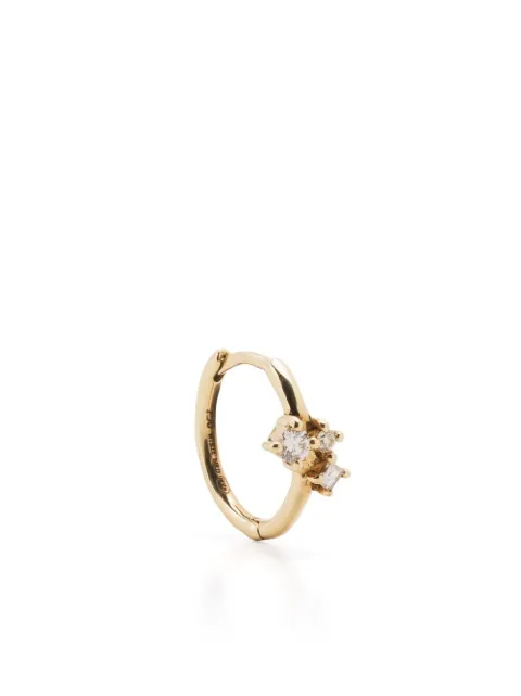 We by WHITEbIRD 18kt yellow gold Aurore diamond hoop earring