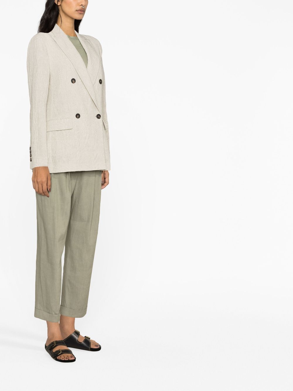 Where to buy authentic Brunello Cucinelli Prince of Wales check blazer Women