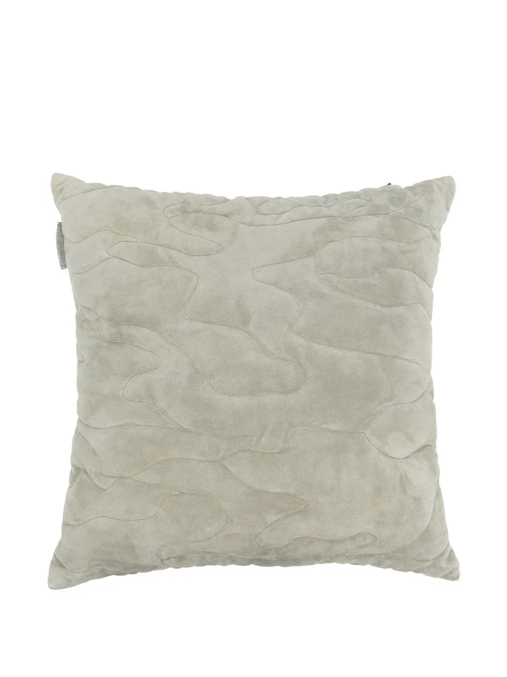 

Brunello Cucinelli suede quilted pillow - Green