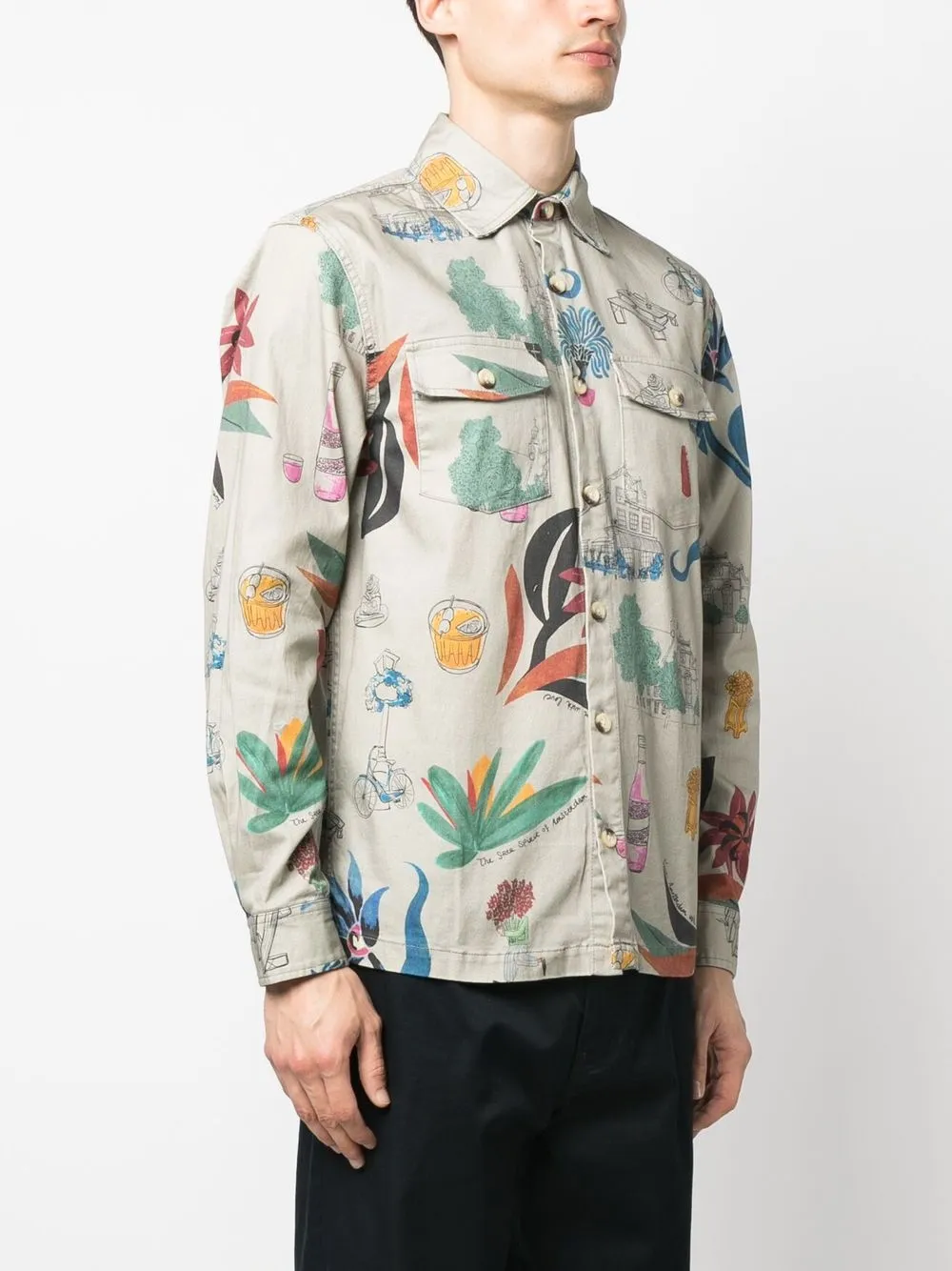 Scotch & Soda Amsterdamprint Organic Cotton Shirt Farfetch
