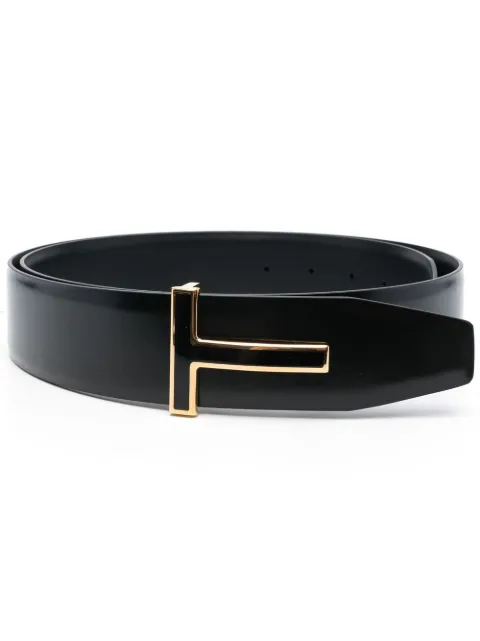 TOM FORD cinturón con hebilla y placa del logo