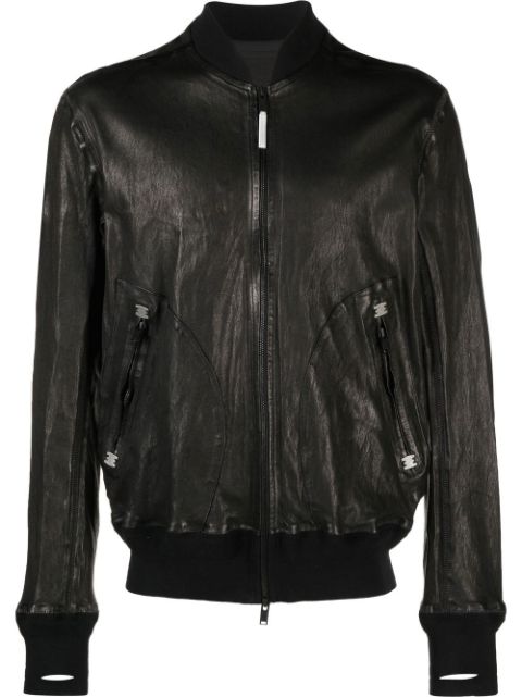 Isaac Sellam Experience zip-detail leather jacket