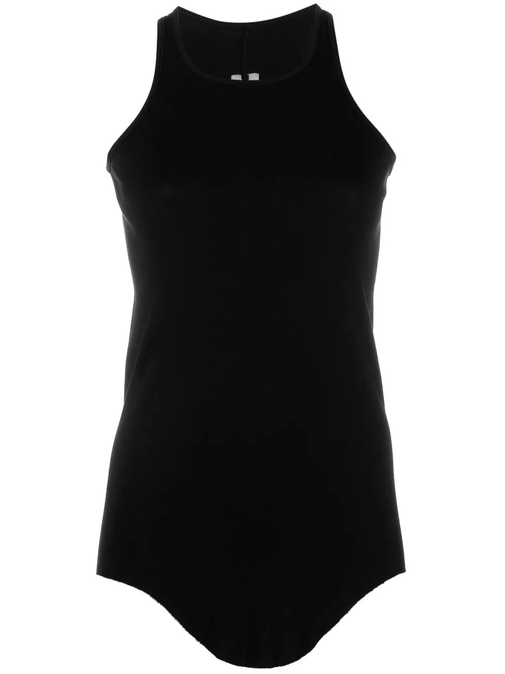 

Rick Owens raw-hem organic cotton tank top - Black