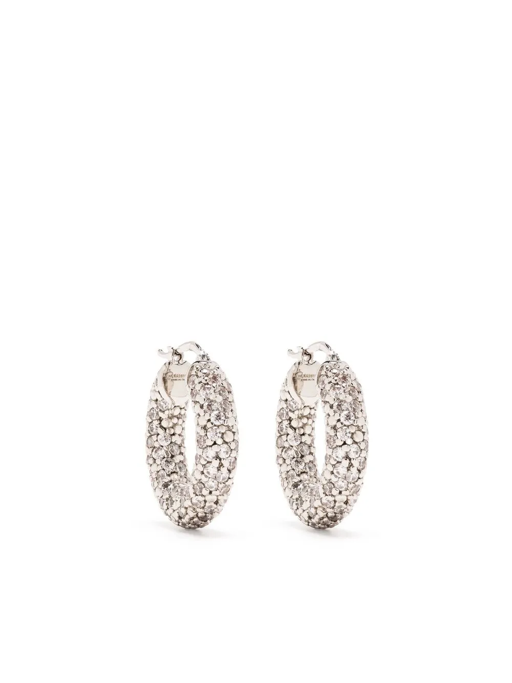 

Jil Sander crystal-hoop earrings - Silver