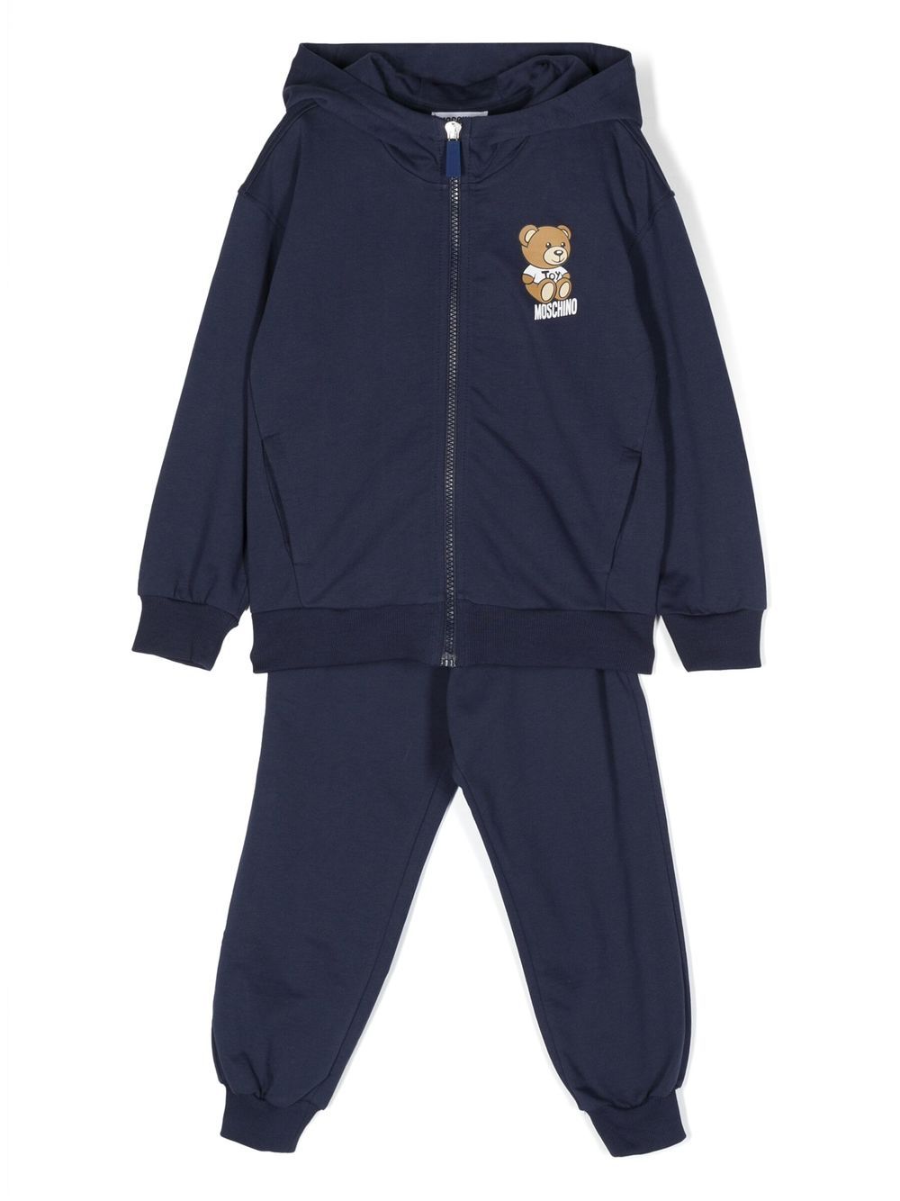 

Moschino Kids Teddy Bear cotton tracksuit set - Blue