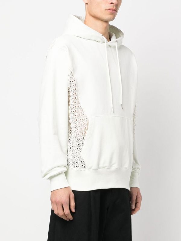 Lace cotton hoodie - Andersson Bell - Men