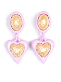 JULIETTA Night Fever drop earrings - Pink