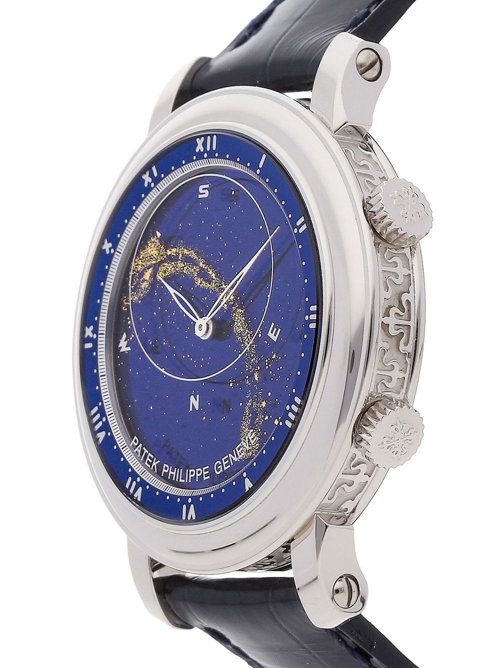 Patek Philippe 2007 pre-owned Grand Complications Sky Moon Celestial horloge - Blauw