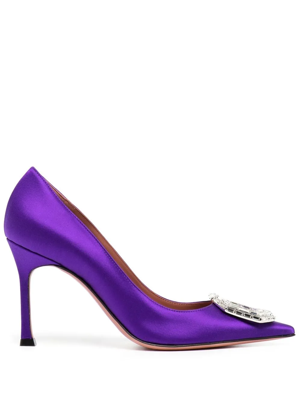 

Amina Muaddi Camelia 90mm crystal-embellished pumps - Purple