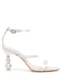 Sophia Webster 85mm Rosalind Pearl sandals - White