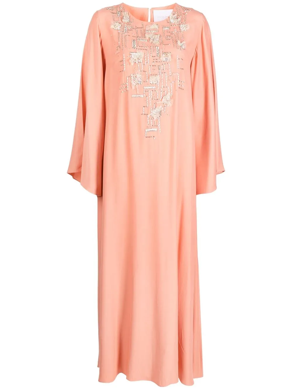 

SHATHA ESSA sequin-embellished kaftan dress - Pink