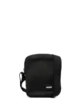 HUGO logo-patch messenger bag - Black