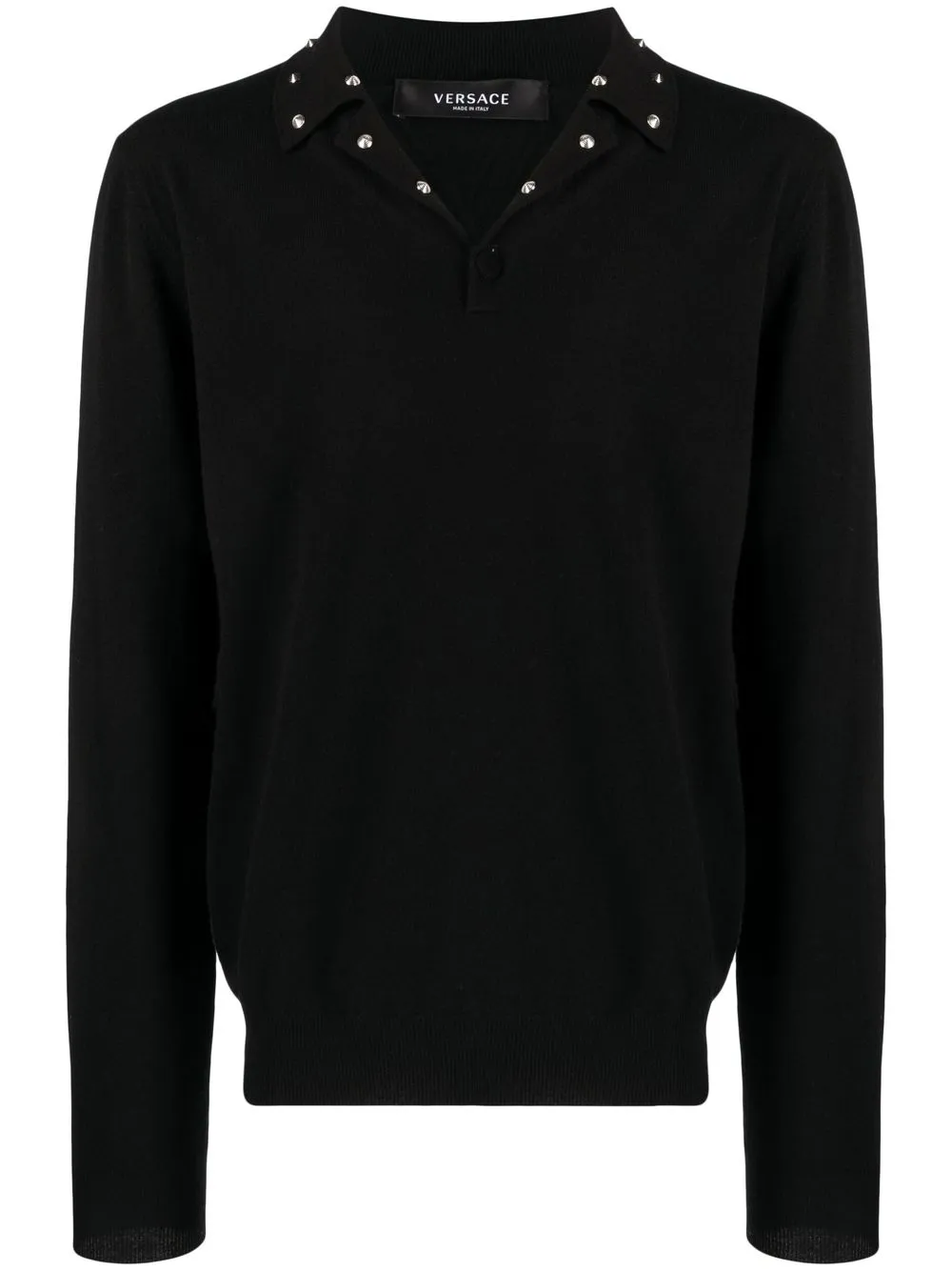 

Versace stud-embellished knitted jumper - Black