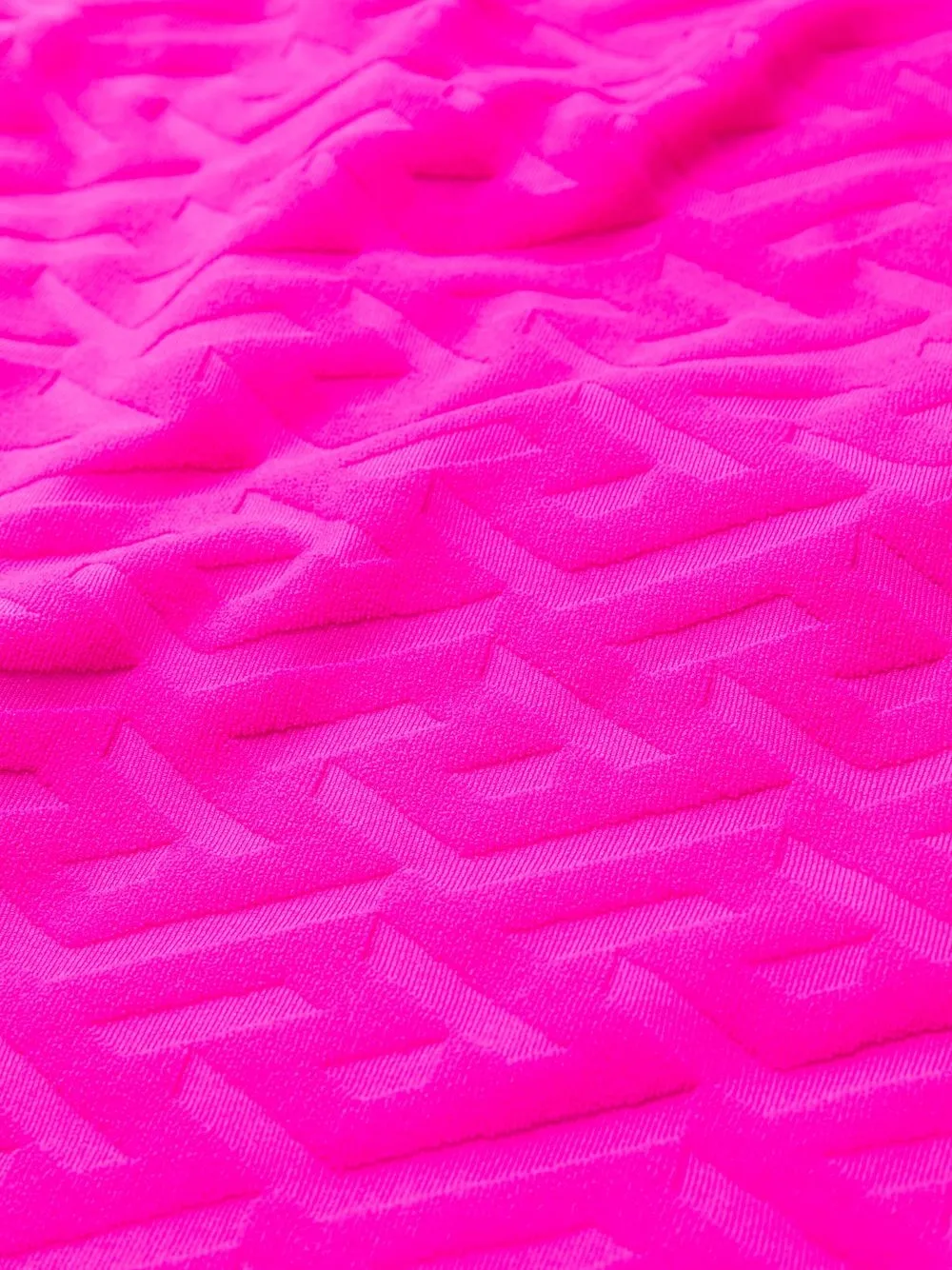  Versace Greca-embossed Swimsuit - Pink 