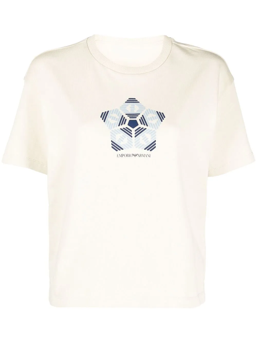 

Emporio Armani logo-print cotton T-shirt - Neutrals