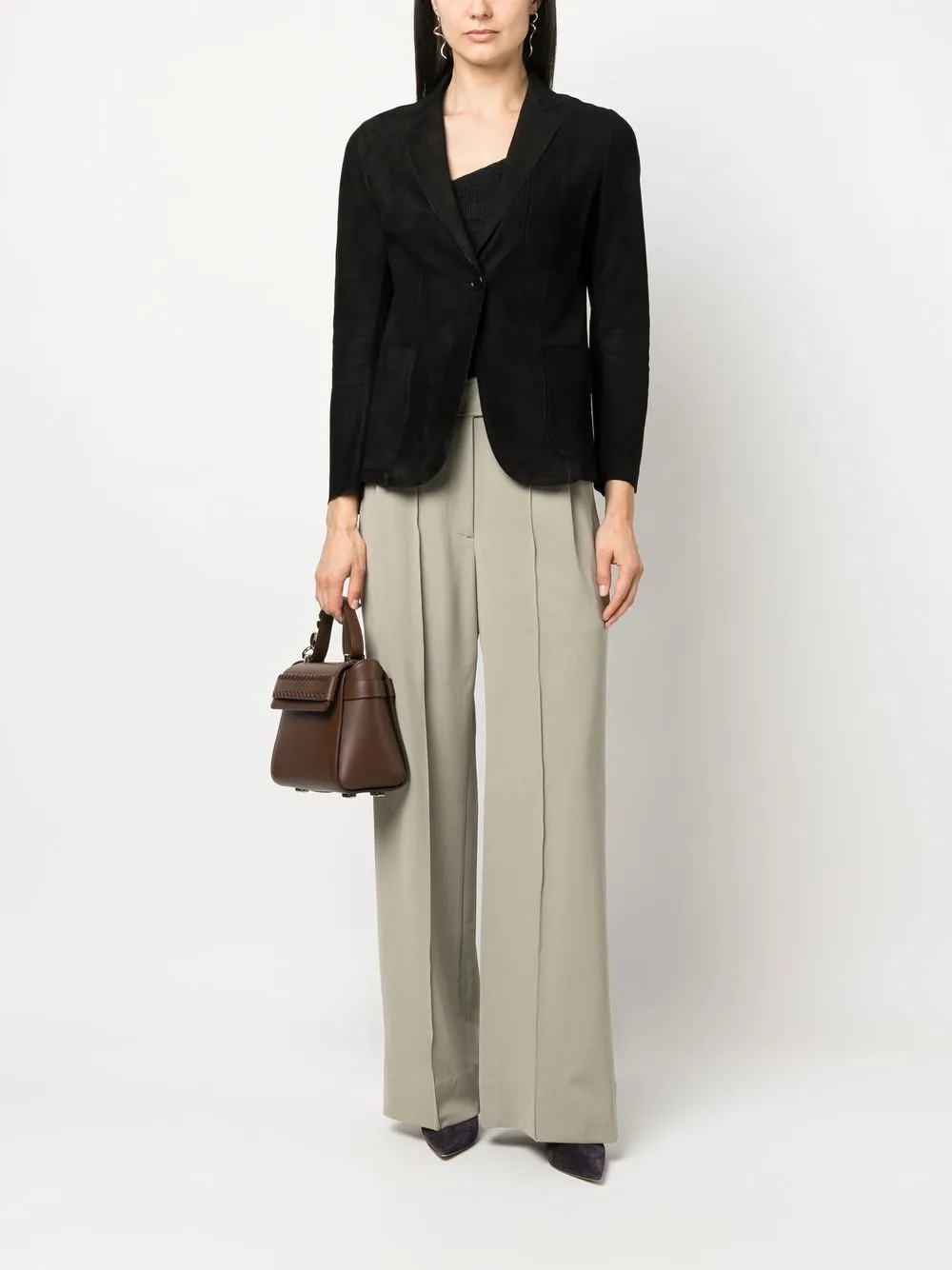 Salvatore Santoro Blazer met enkele knoop - Zwart
