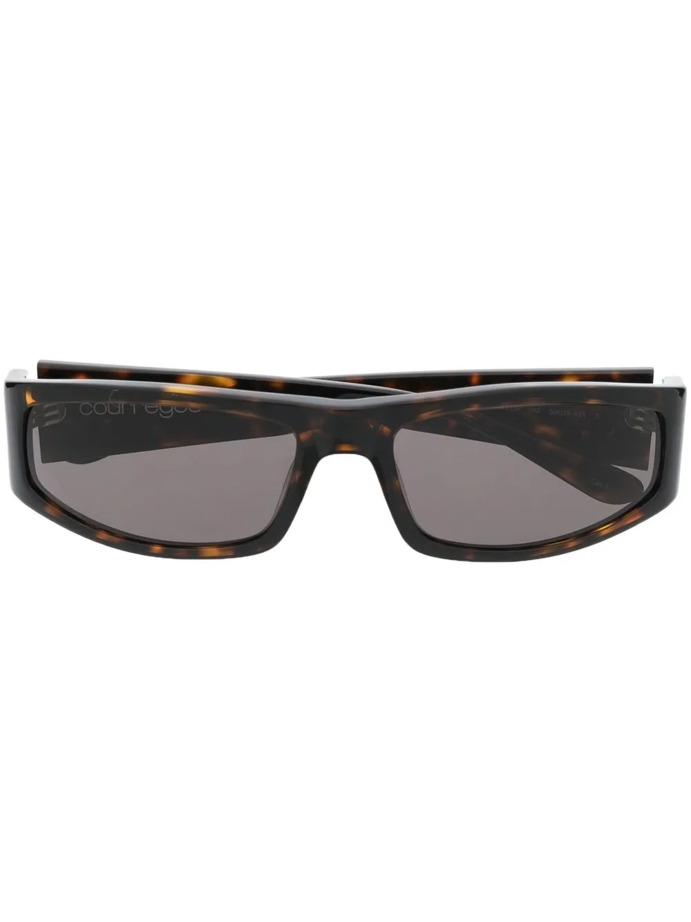 

Courrèges tortoiseshell square-frame sunglasses - Brown