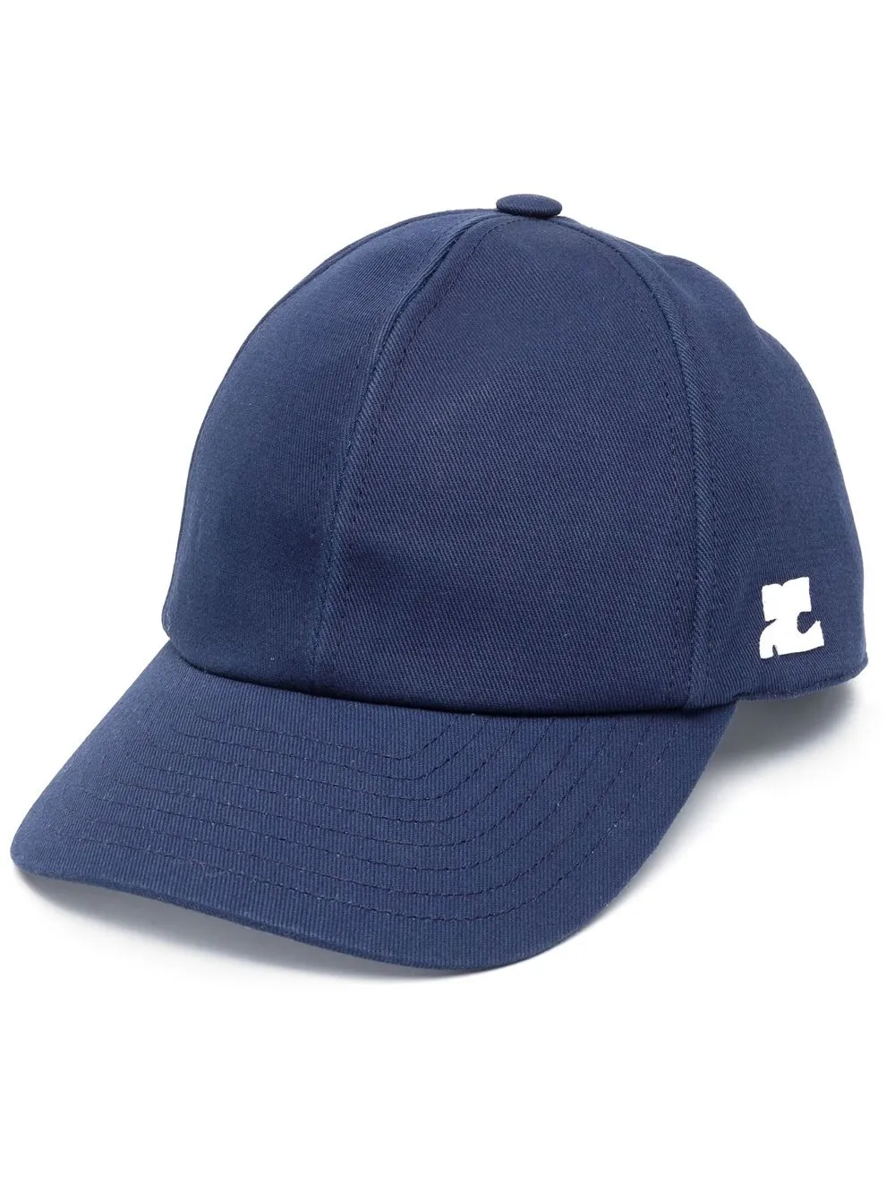 

Courrèges logo-patch baseball cap - Blue