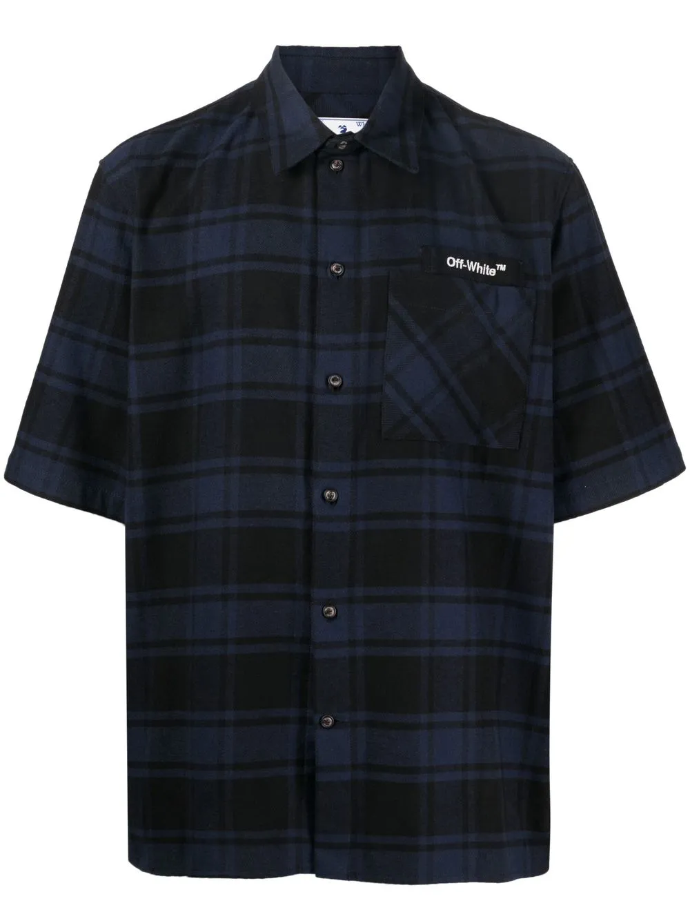 

Off-White Arrows plaid check shirt - Blue