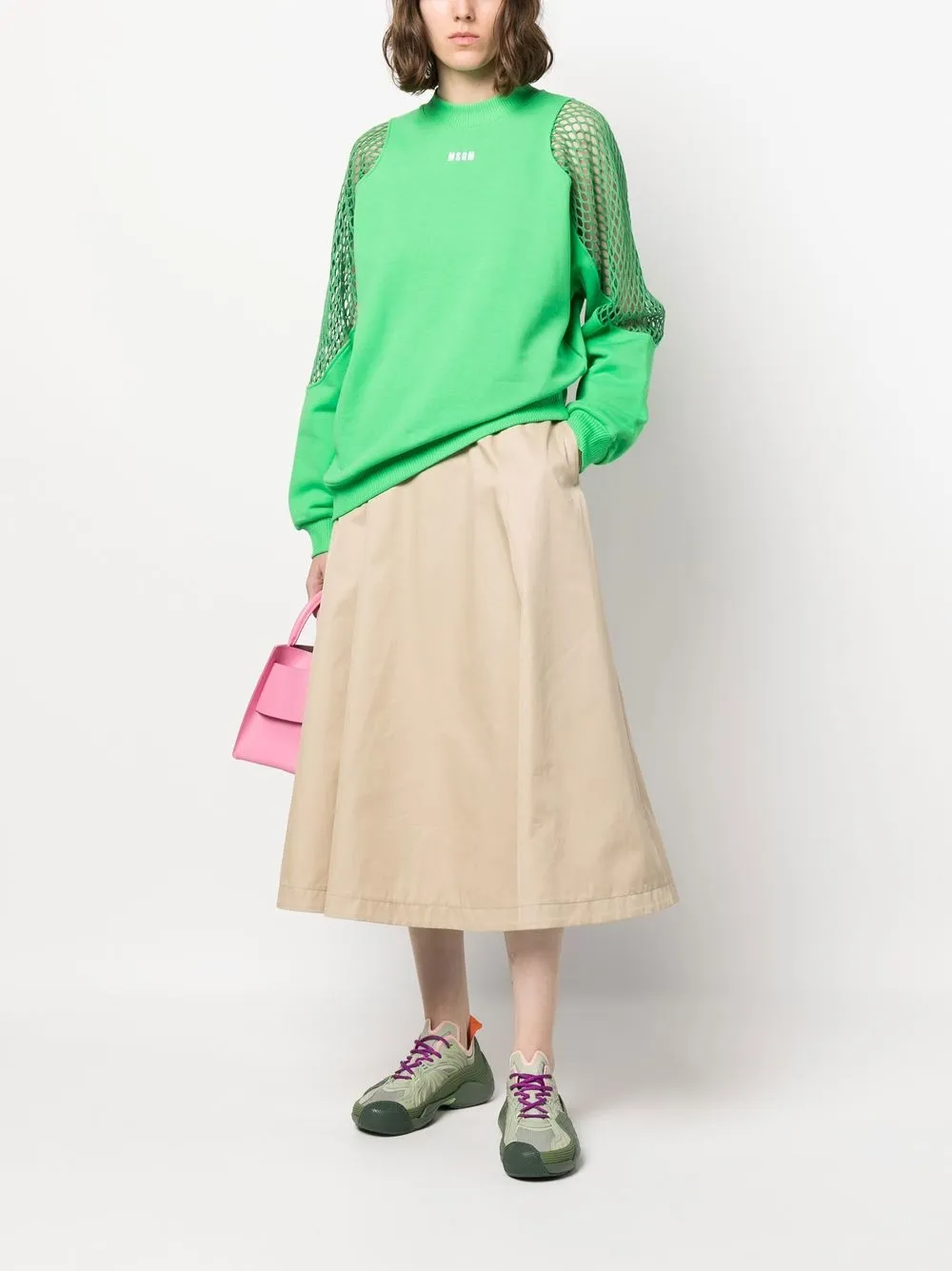 MSGM Sweater met ronde hals - Groen