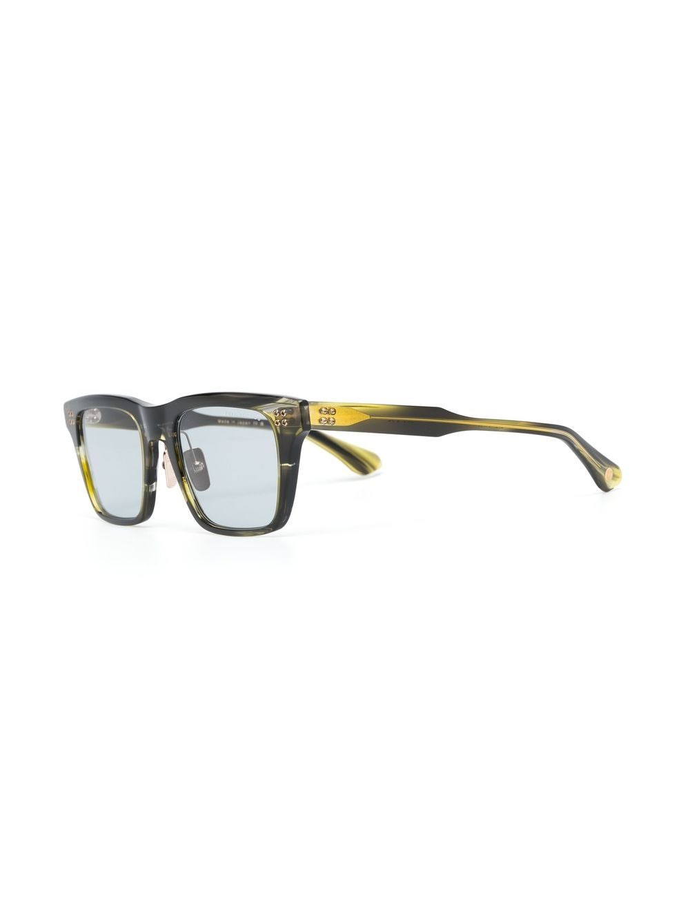 Shop Dita Eyewear Thavos Rectangular-frame Sunglasses In Grün