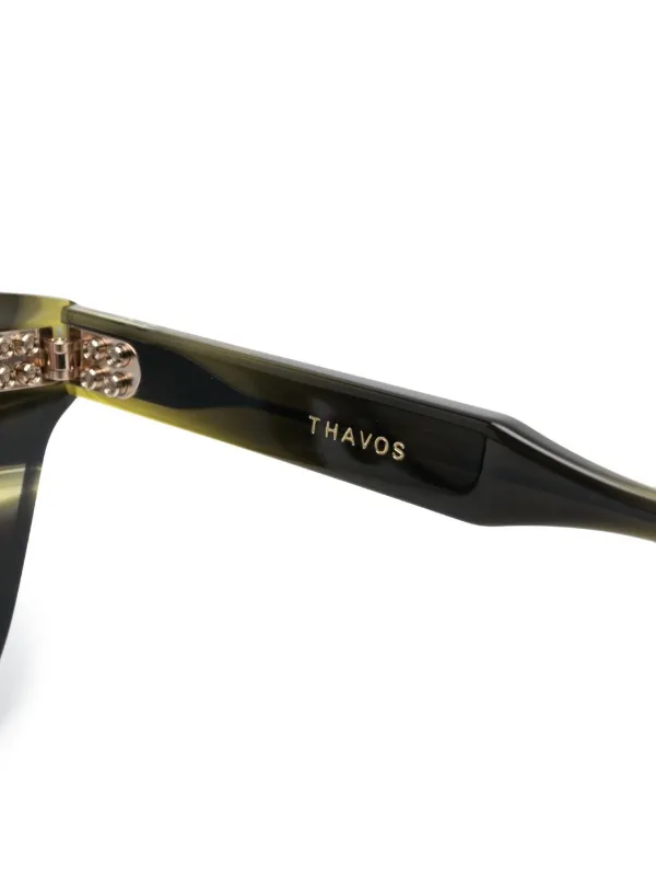 Dita Eyewear Thavos スクエアフレーム サングラス | グリーン