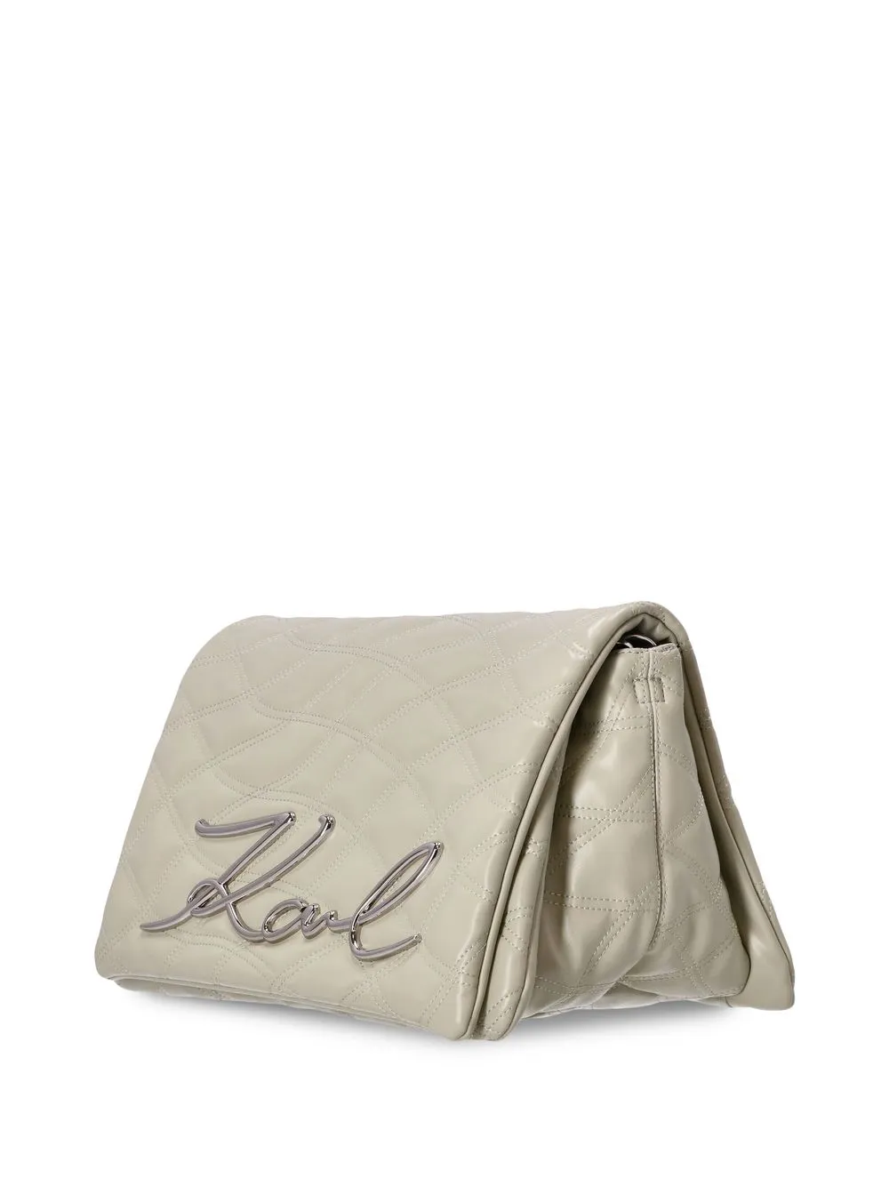Karl Lagerfeld K/signature Quilted Crossbody Bag In Neutrals ModeSens