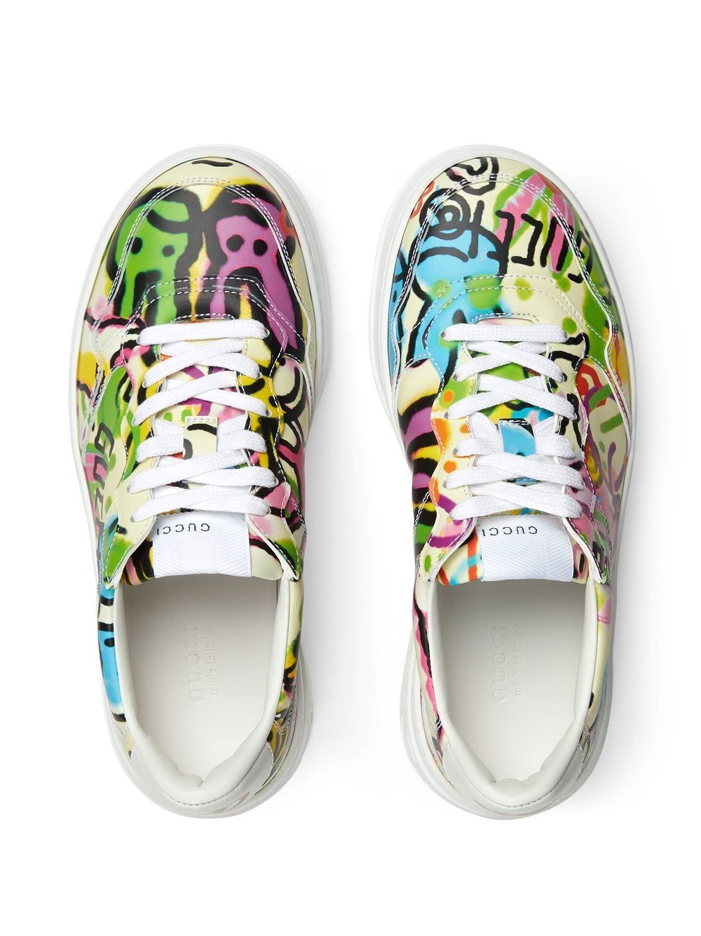 Gucci graffiti-print Platform Sneakers - Farfetch