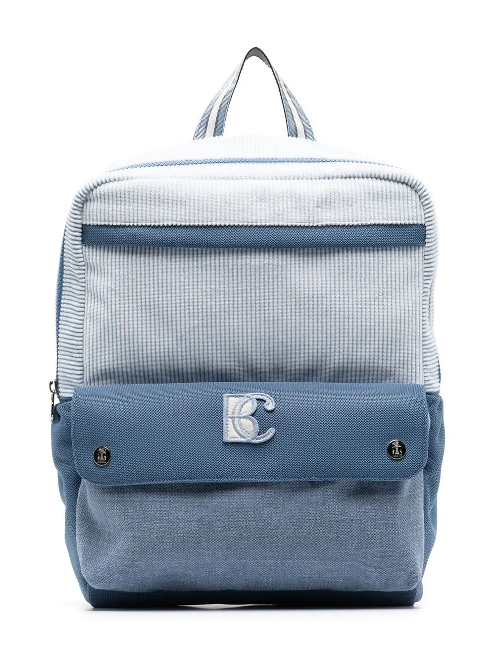 

Brunello Cucinelli Kids logo-patch detail backpack - Blue