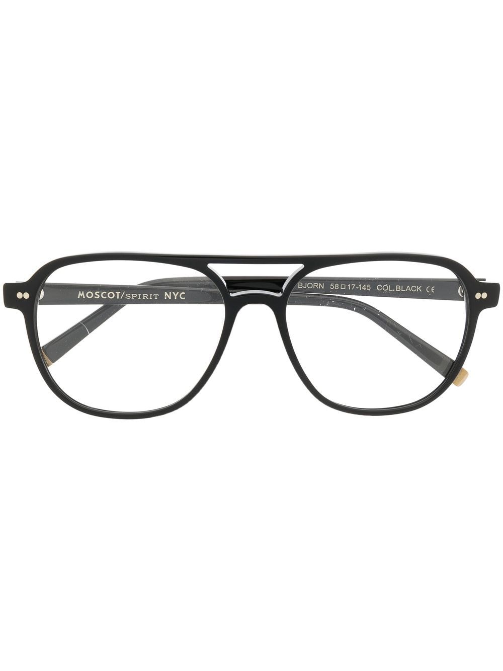 Moscot Bjorn pilot-frame glasses - Black