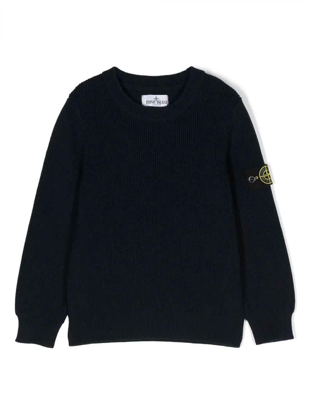 

Stone Island Junior logo-patch knitted jumper - Blue