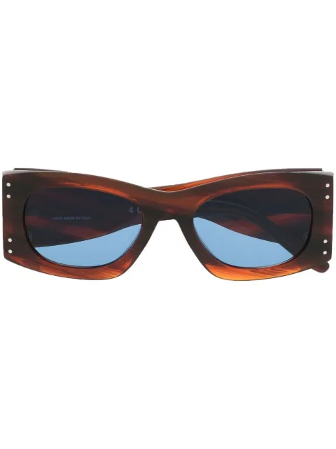 Retrosuperfuture lentes de sol con diseño esculpido