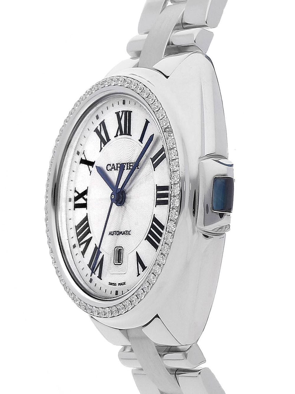 Pre-owned Cartier Cle De  31mm In Silver
